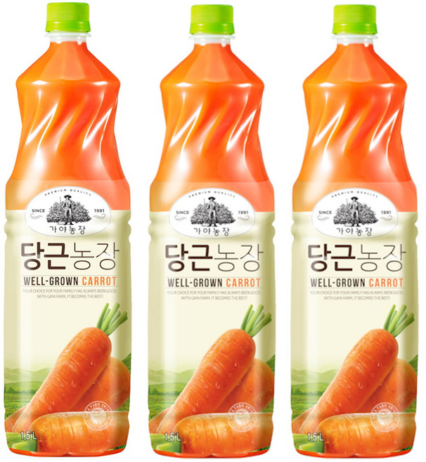 5위 - 가야 당근 농장, 1.5L, 3개