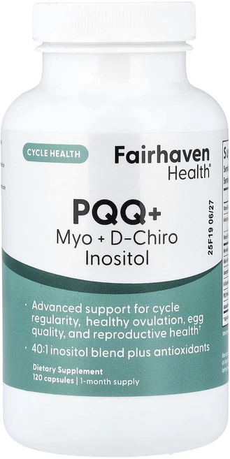 몸관리하세요 겨울입니다 Fairhaven Health PQQ + 미오 + d-카이로 이노시톨 캡슐 120정 특별관리진행, FairhavenHealthPQQ미오d카이로이노시톨캡슐, 1개 - 쿠팡
