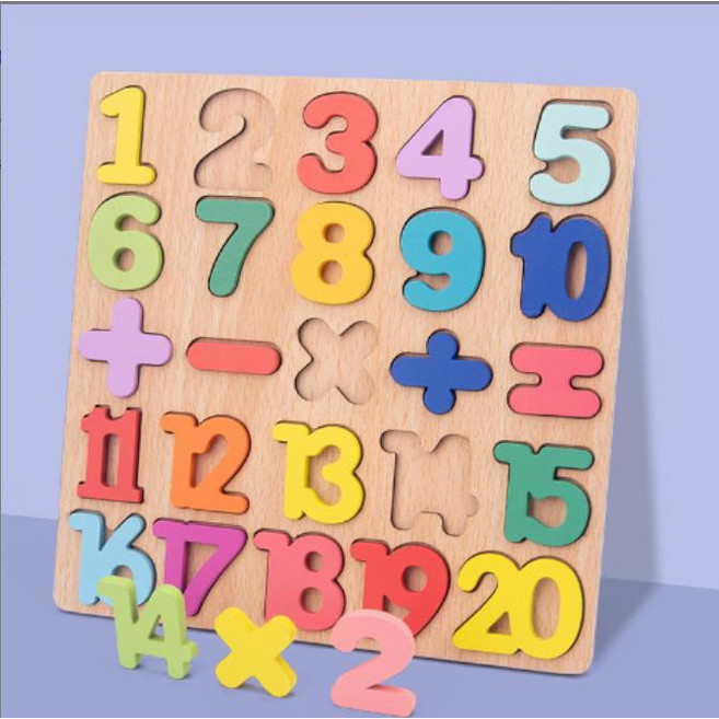 幼兒啟蒙蒙特梭利教具 木製敲琴, 1個, 數字板
