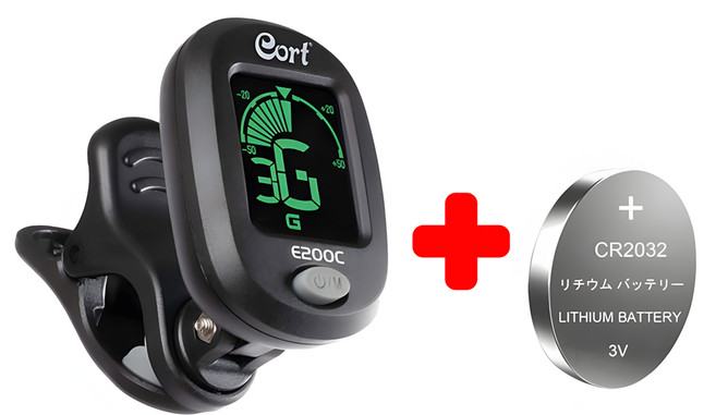 콜트 클립튜너 E200C+동전배터리 하나더드림, 1개