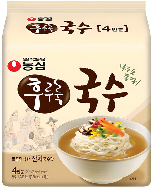 후루룩 국수 92g, 4개