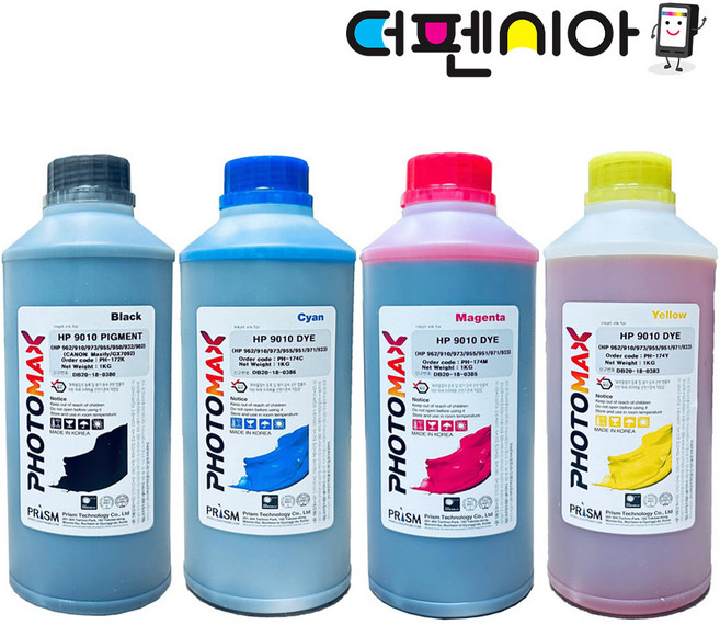 HP무한잉크리필 OFFICEJET PRO HP6100 HP7610 HP7612 HP7720 HP7740 HP8100 HP8216 HP8600 HP8610 HP8710 HP9010, 1개, 안료 - (1000ml 대용량) [M] 빨강