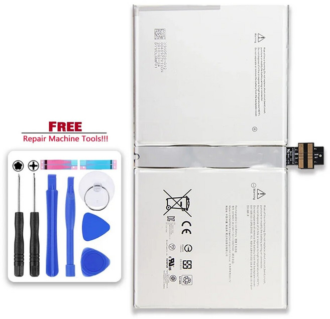 Kikiss 마이크로소프트 서피스 프로 4 1724 12.3 인치 태블릿용 배터리 7.5V 5087mAh, 1개