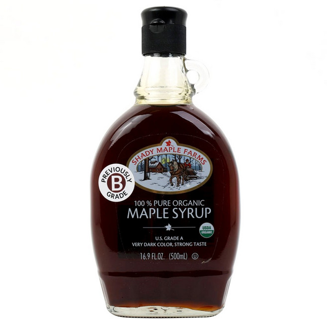 SHADY MAPLE FARMS 楓糖漿, 琥珀,豐富, 1個, 500毫升