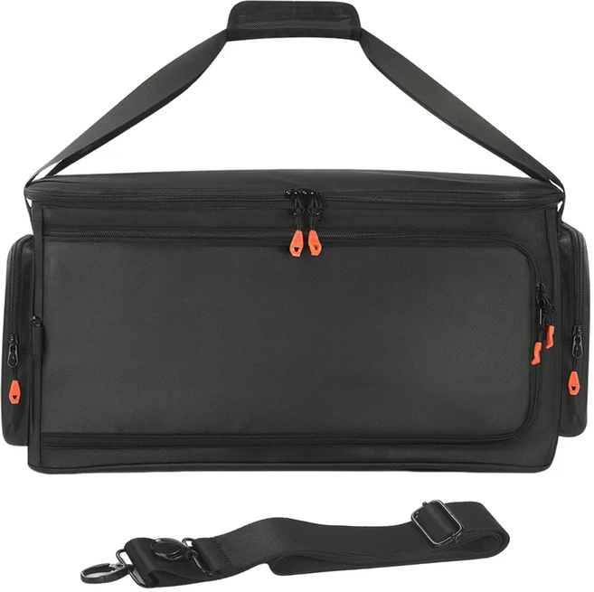 JBL 호환 호환 파티박스 온 더 고 2 스피커 여행용 보관 토트백 휴대용 먼지 케이스 (마이크 포켓 포함) 액, 01 검정색, 01 빠른  Mainland