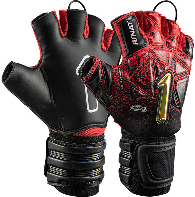 리낫 피닉스 슈페리어 풋살 골키퍼장갑, 1세트, 블랙+레드