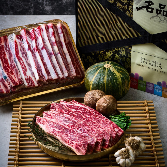 [우골찬] 미국산 LA 꽃갈비 초이스등급 6 7 8 번 선물세트 기름제거 엘에이갈비, 1개, 4kg