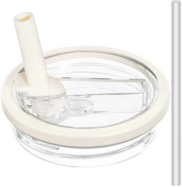 LJ [1+1]텀블러 호환 밀페뚜껑 887/1180ml 텀블러 뚜껑 교체용, 1세트, 887ml, 베이지