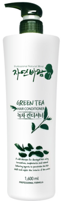 자연바람 그린티 녹차컨디셔너 미용실 린스 대용량 린스1600ml, 1.6L, 1개