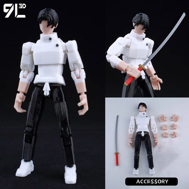 YUJI 마네킹 9L3D 피규어 더미 움직일 완구 액션 SATORU TSU 럭키 SHAPESHIFT 수있는 SUKUNA KAISEN GOJO 13 YUTA, Yuuta, 1개