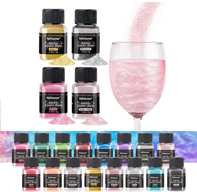 식용반짝이 글리터 칵테일용 피클 음식, 그린