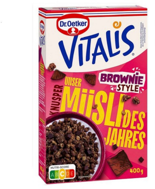 비탈리스 뮤즐리 브라우니 스타일 400g, 1개