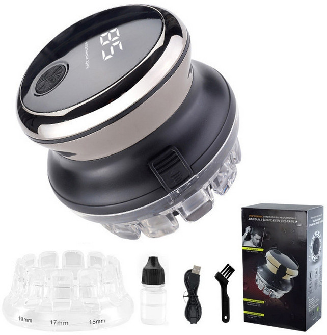 通用電動理髮器 充插兩用 USB充電, 1套, 錆色標配 充插兩用 USB充電