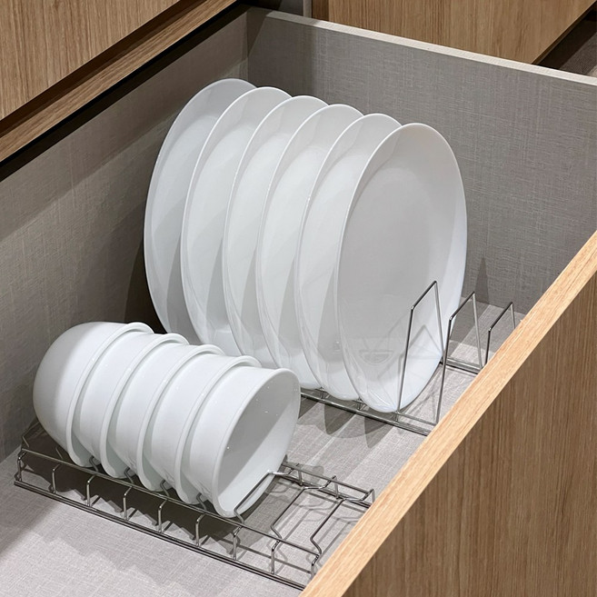 에브리윅 스텐 그릇 꽂이 정리대 실버, 2개