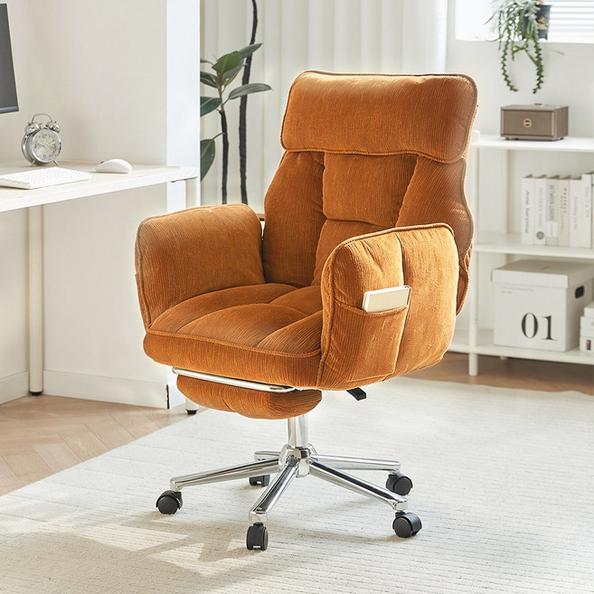 투에스리빙 베어허그 리클라이너 컴퓨터 의자, 빈티지 오렌지