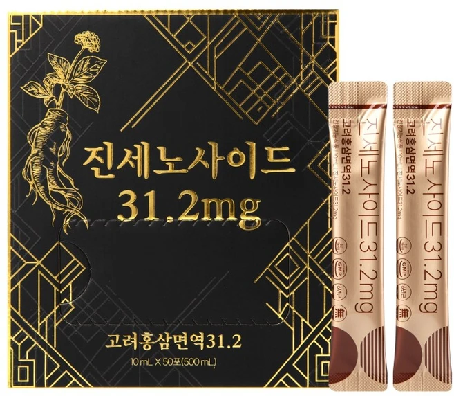 진세노사이드 31.2mg 고려홍삼면역 31 홍삼스틱, 100개, 10ml - 쿠팡