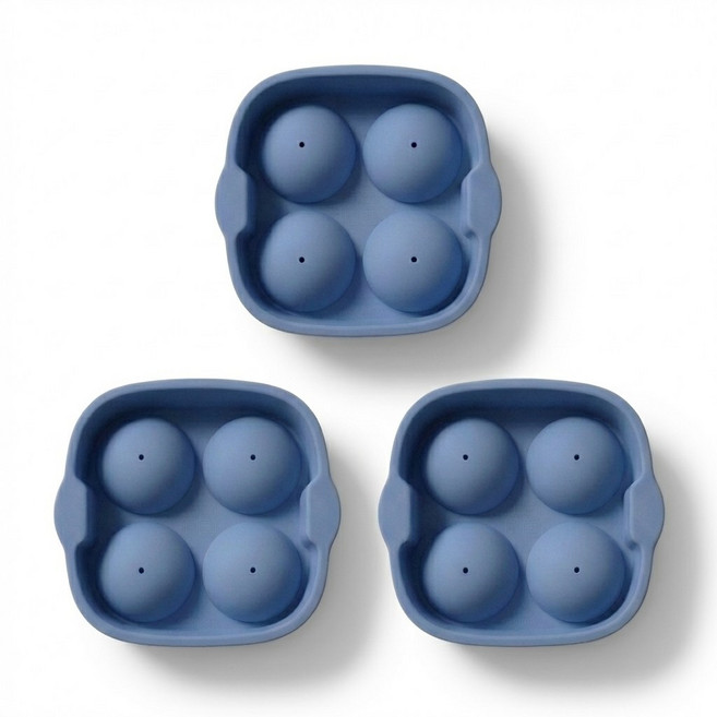 루리코리아 국산 아이스볼 얼음 틀 하이볼 위스키 그레이, 블루, 3개