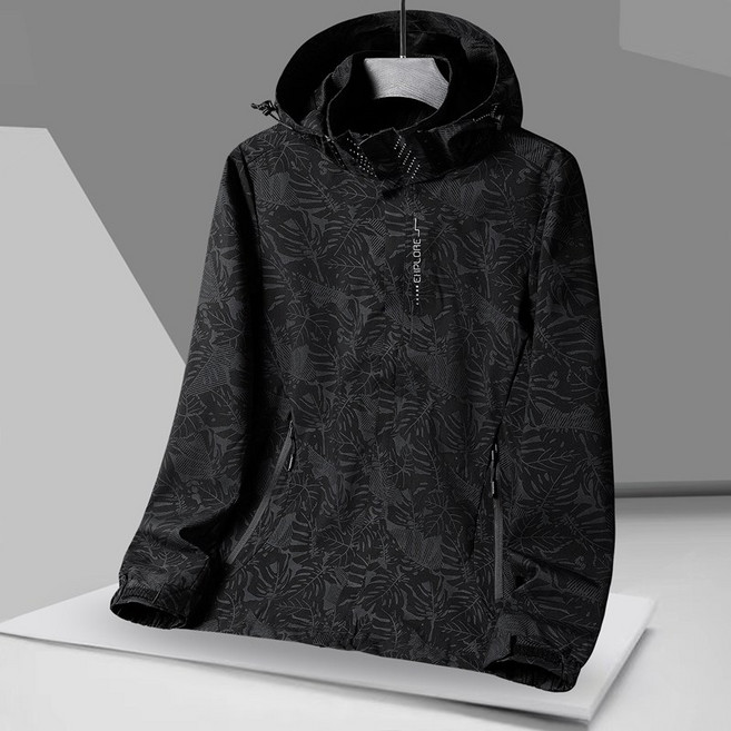 防風連帽衝鋒外套 - 情侶款機能風衣 男生外套/登山外套