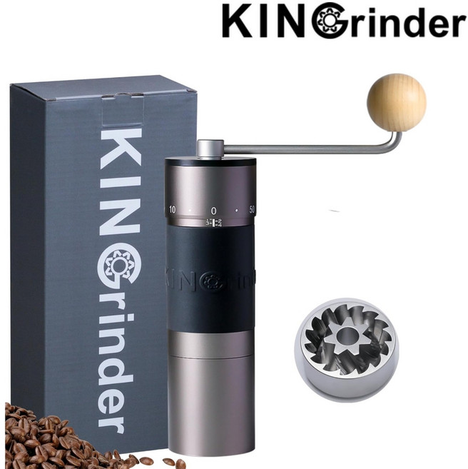 킨 그라인더 KINGrinder K6 원두 커피 수동 핸드밀, ONE COLOR, 35ml