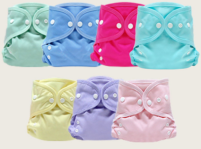 베이비앙 국내산 무형광 기저귀커버&밴드, 34_포켓식 기저귀커버똑딱이 핑크, 1개