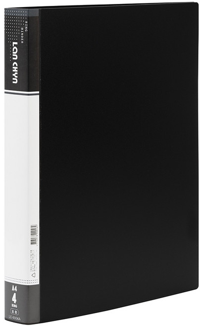 連勤 PP 圓型夾 LC-9003｜三孔 ★厚度升級, 黑色,LC-9003｜三孔  ★厚度升級, 1個