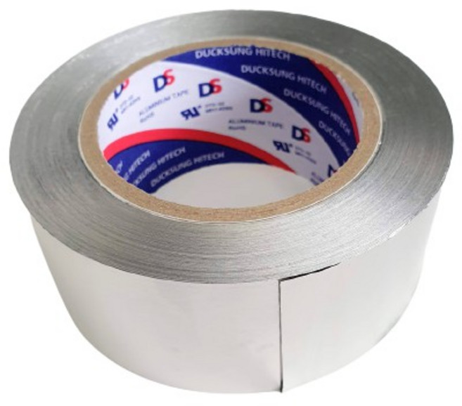 덕성 닥트용 알루미늄 은박 테이프 50mm*100M, 1개
