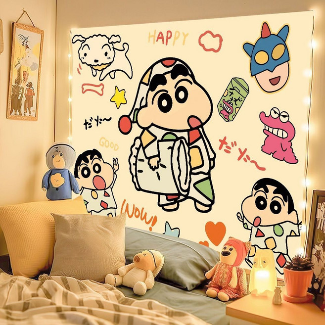 짱구는못말려 패브릭포스터 태피스트리 캐릭터 배경천, G