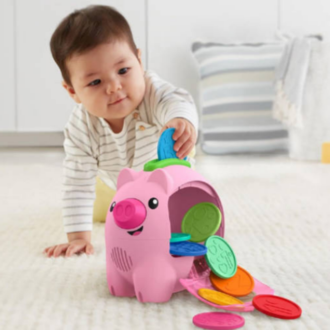 피셔프라이스 카운트앤럼블 피기뱅크 유아 교육용 저금통 멜로디 장난감