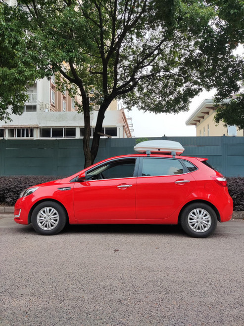 소형차 루프박스 레이루프박스 자동차루프박스 차량루프박스 차박 루프백 자동차루프백, 1개, 블랙 철제가로대 한쌍+카드