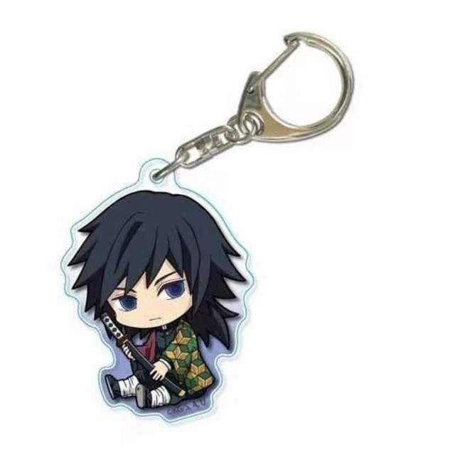귀멸의 칼날 아크릴 캐릭터 키링 열쇠고리 가방고리 애니메이션 굿즈, B-11, 1개