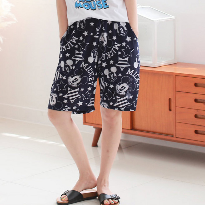 [디즈니미키] 미키 냉감 쿨마 여자 5부 밴딩팬츠