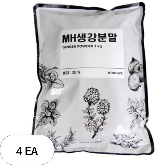 딜리셔스마켓 MH생강분말, 1kg, 4개