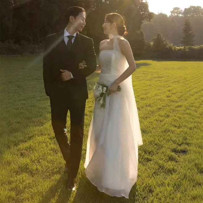 메이리엔 셀프 웨딩 드레스 제주 야외 스냅 촬영 브라이덜샤워 원피스