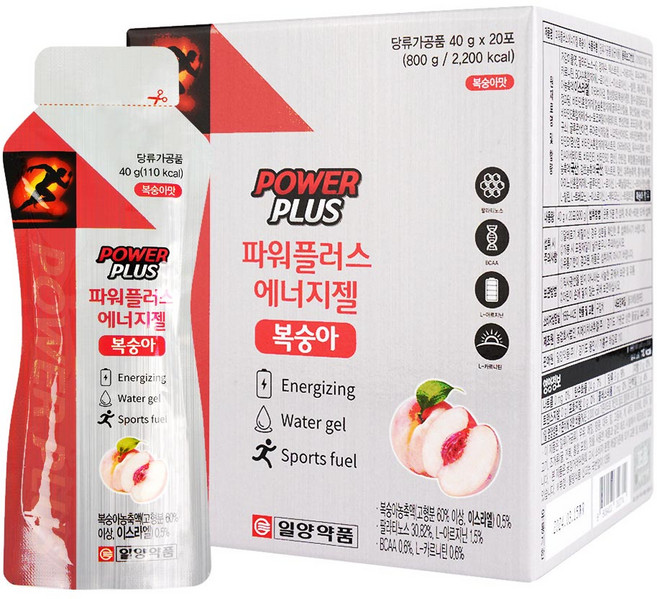 일양약품 파워플러스 에너지젤 복숭아 20p, 800g, 1개