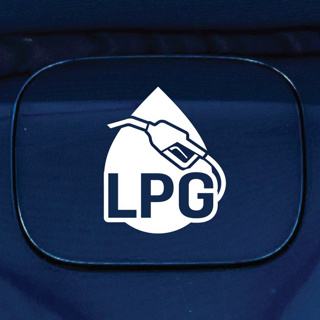 디자인황소 주유구 스티커 혼유방지 시트지 기름 주유건, 1개, 15 기름 주유건 LPG 화이트