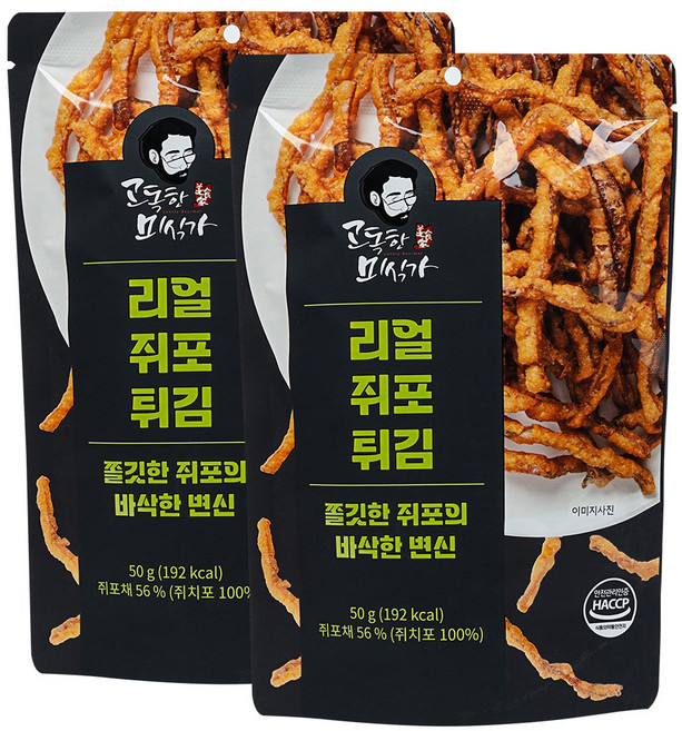 고독한미식가 리얼쥐포튀김 50g 진짜 쥐포튀김, 2개