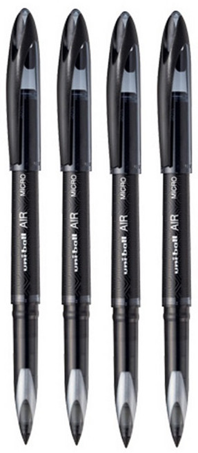 유니볼에어 미쯔비시 펜 UBA-188M, 블랙, 4개