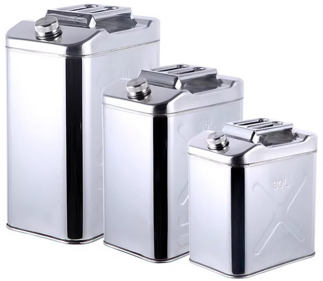 야외 연료보관통 캠핑용 스텐 기름통, 20L, 1개