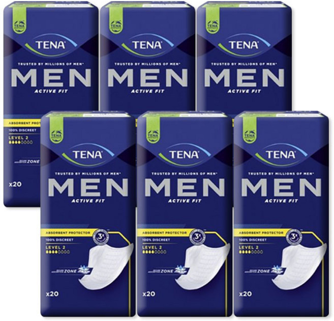 테나 맨 남성용 성인기저귀 Level 2, 20개입, 6개