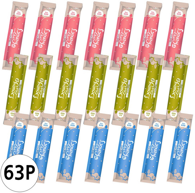 강아지 짜먹는간식 (러비츄 혼합) 14g x 63P, 63개, 리비츄(혼합)