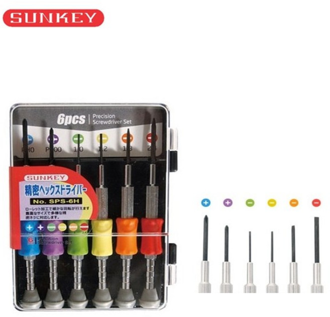 썬키 시계 드라이버 6종 세트 SPS-6H, 1세트