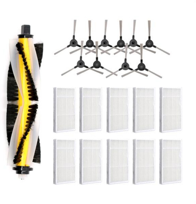 Linnberg Aqua ICLEBO G5 로봇 진공 청소기 메인 사이드 브러시 헤파 필터 천 액세서리 부품 판매, 1개