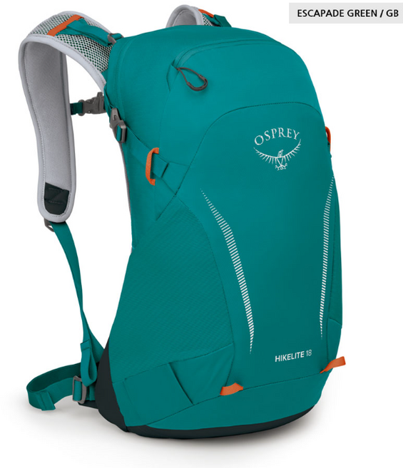 오스프리 하이크라이트 배낭 18L/26L/28L 방수커버 포함, 스카이블루