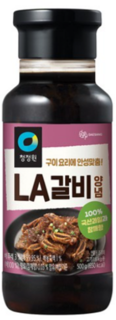 청정원 LA갈비양념, 500g, 1개