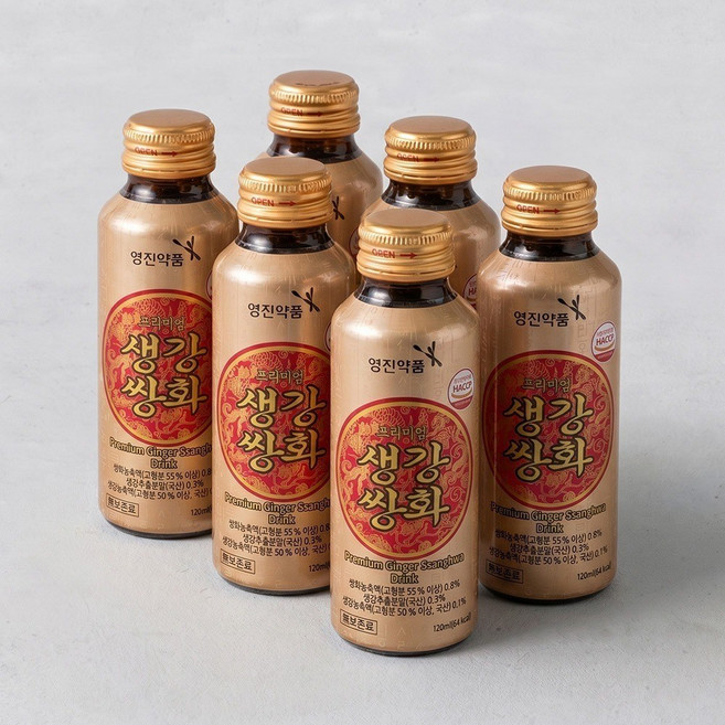 영진약품 프리미엄 생강쌍화 음료 120ml x 10병, 1세트