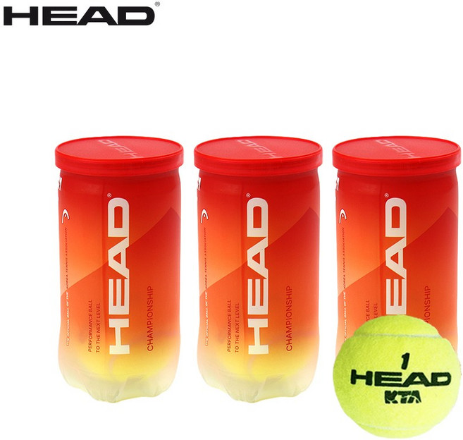 헤드 테니스볼 챔피언쉽 3캔-6구 테니스공 시합구