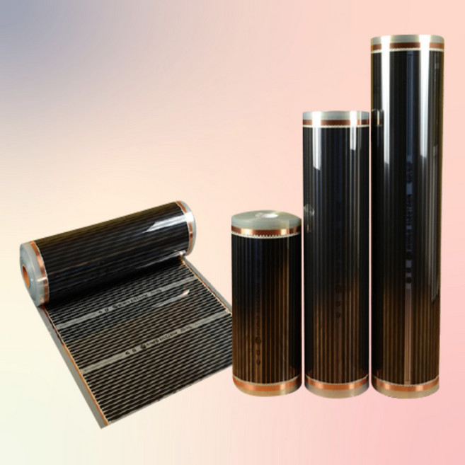 바닥난방 전기필름 PTC 난방필름 셀프시공 히팅 1M단위 재단판매, 필름100폭 X 1M