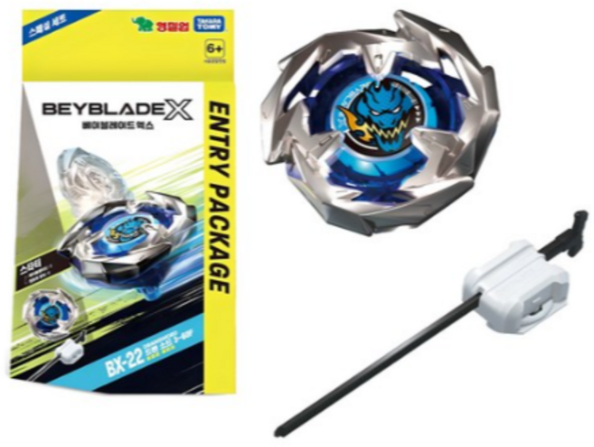 베이블레이드 BX-22 스타터 드랜소드 3-60F 엔트리 배틀팽이 세트, 색상혼합, 15개
