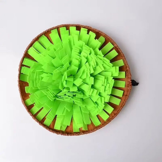 세탁 펠트 반려동물 노즈워크 매트 접이식 강아지 급식 훈련용 스너프, 1개, 6. green