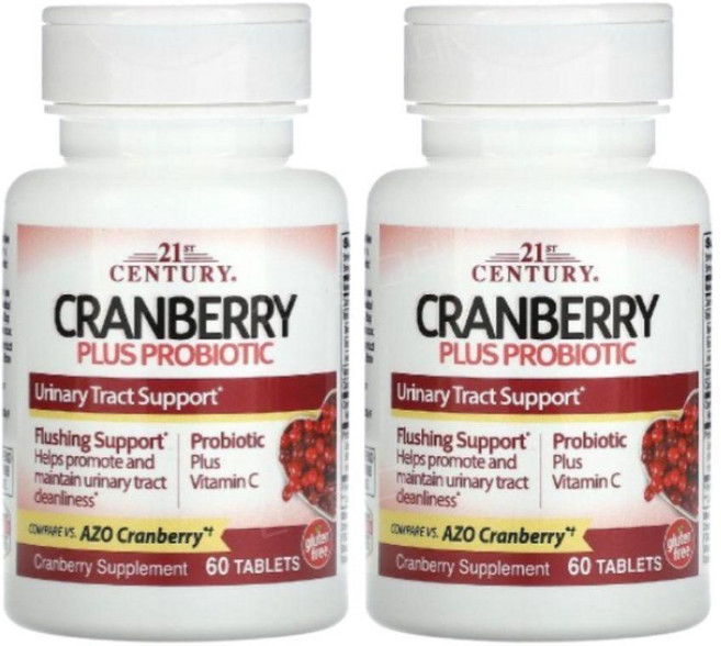 [정품보장]21세기센트리 크렌베리 플러스 프로바이오틱 21st Century 60정 X 2병, 2개